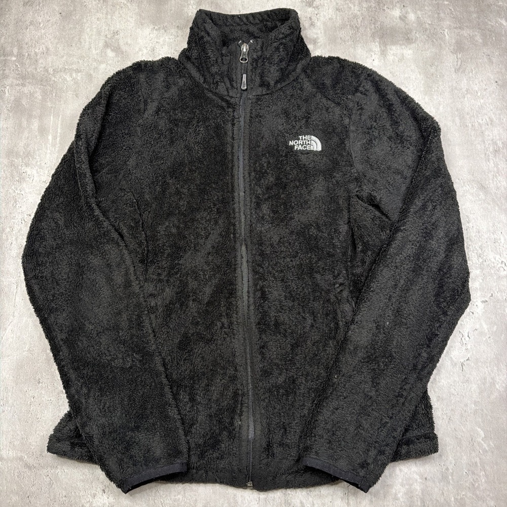 The North Face Jacket Womens Medium Black Osito Fleece Full Zip Soft Cozy Pile
